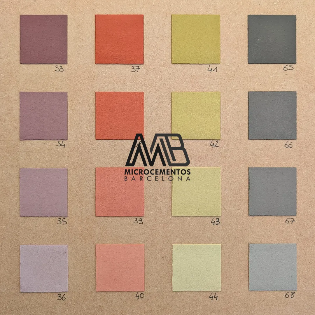 Carta colores Mortex para baños y zonas húmedas