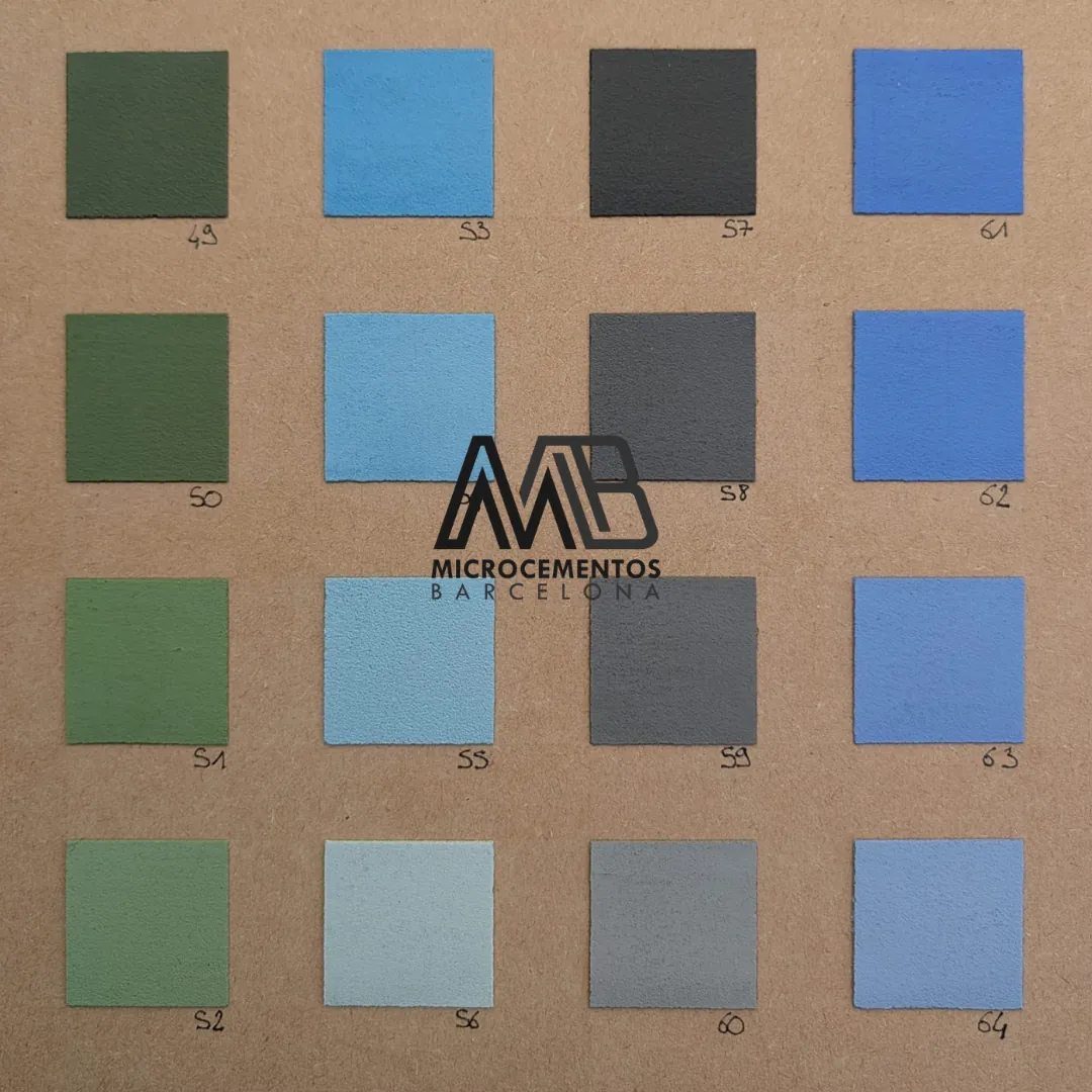 Colores Mortex para suelos y pavimentos continuos